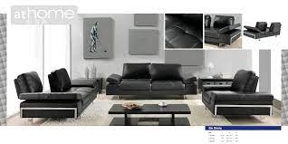 Gia Ebony Full Italian Leather Sofa By