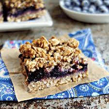 blueberry oat breakfast bars vegan