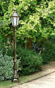 Antique Gold Cast Aluminium Garden Lamp