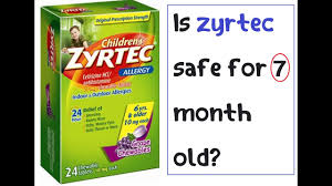 is zyrtec safe for 7 month old you
