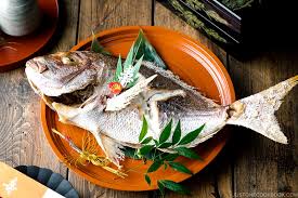 anese baked sea bream 鯛の姿焼き