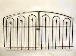 Vintage Metal Garden Fence Gate 3 Ft Tall X 6 Ft Wide