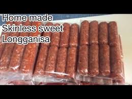 home made skinless longganisa with