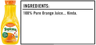 what s in this tropicana orange juice
