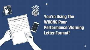 poor performance warning letter format