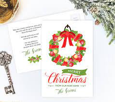 Inside the moving christmas card are the words our home has changed, but we're still here sending warm wishes for a merry christmas and a happy new year. Christmas Moving Announcement Personalized Moving Cards