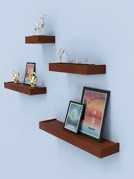 home sparkle brown wooden wall shelves