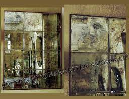 Distressed Mirror Tiles And Table Tops