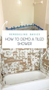 tips on how to remove old shower tile