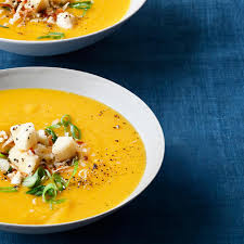 roasted ernut squash soup and curry
