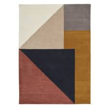 mid century modern geometric rugs