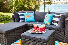 For Living Wicker Patio Sectional Set