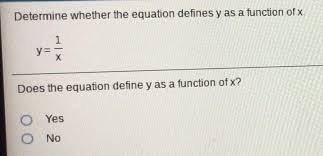 Equation Defines Y As A Function Math