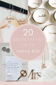 bridesmaid gifts under 20