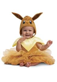 eevee pokemon toddler dress costume kids s yellow brown 4 6 disguise