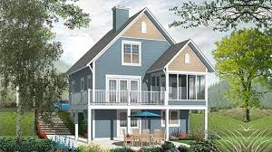Bed House Plan For Narrow Sloping Lot