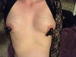 Having [f]un with my vibrating nipple clamps Porn Pic - EPORNER