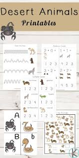 Preschool age starts at the age of 3 and continues all the way until the age of 5 when most children enter kindergarten. Desert Animals Printables