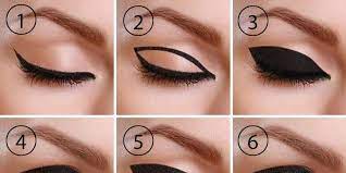 how to draw thick cat eyeliner