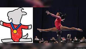 Olympic gold medalist dog mom @thebilesfrenchies just laughing thru life pizza connoisseur check out my docuseries fb.me/simonevsherselfep5. Olympian Simone Biles Becomes First Female Athlete With Her Own Twitter Hashtag Emoji