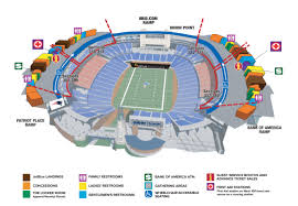 Gillette Stadium Seating Chart Seat Numbers Fenway Seating