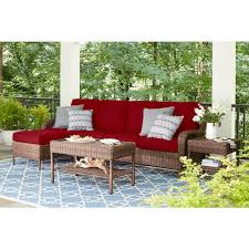 With Cushionguard Chili Red Cushions