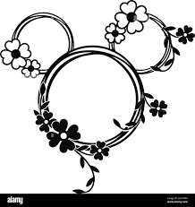 Mickey Mouse / minnie mouse head VECTOR Stock Vector Image & Art - Alamy