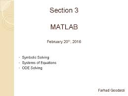 Matlab And Simulink Cfseas Work George