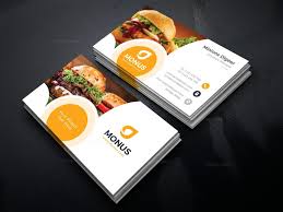 Burger Business Card Design Template 001587 Logo Brand