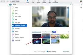 to blur the background in zoom meeting