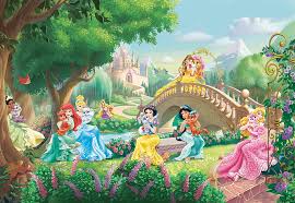 Room Green Wall Mural Disney Princess