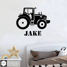 Personalised Tractor Wall Sticker Wall