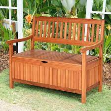 33 Gallon Wooden Storage Bench With