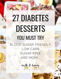 27 diabetic desserts you must try