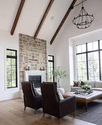 fireplace with vaulted ceiling