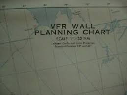 Details About Vintage Vfr Wall Planning Aeronautical Chart East 70th Ed June 9 1983