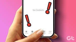 fix contacts disappeared on iphone