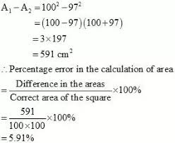 A.4 calculation of combined standard uncertainty a.5 calculation of expanded uncertainty. Because Of An Error In Measurement The Side Of A Square Is Measured 3 Less Than Its Actual Length What Is The Percentage Error In The Calculation Of Area Quora