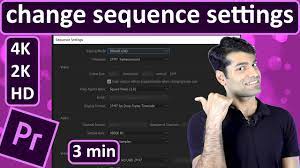 change sequence settings to match clip