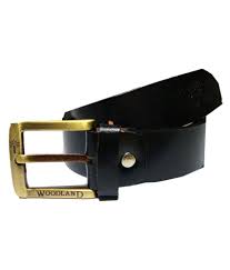 Woodland Black Leather Formal Belts Buy Online At Low Price