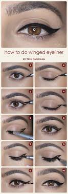 winged eyeliner that compliments