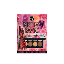 w7 makeup metro rose gift set india
