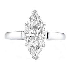 0 95 Carat Near 1 Carat Marquise Shape 14k White Gold Solitaire Diamond Engagement Ring