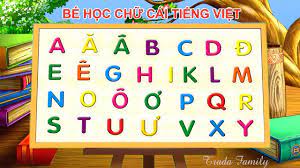 Bé học và tập đọc bảng chữ cái tiếng Việt - YouTube