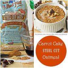 carrot cake steel cut oatmeal its yummi