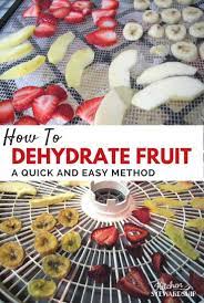 how to dehydrate fruit apples