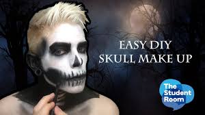 easy skull makeup tutorial hallowen