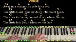 Away In A Manger Piano Cover Lesson In G With Chords Lyrics