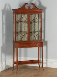 Satinwood Marquetry Display Cabinet