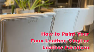 how to paint faux leather leather